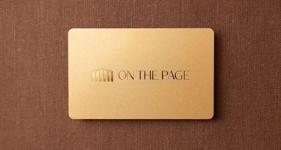 ON THE PAGE CLUB の会員証
